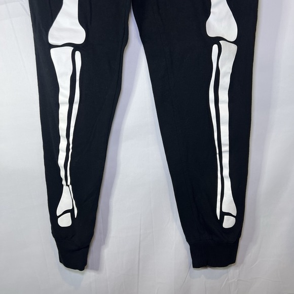 HYDE AND EEK Medium Women's Black Sleep Pants Skeleton Bones Pj Pants Halloween - Picture 2 of 5